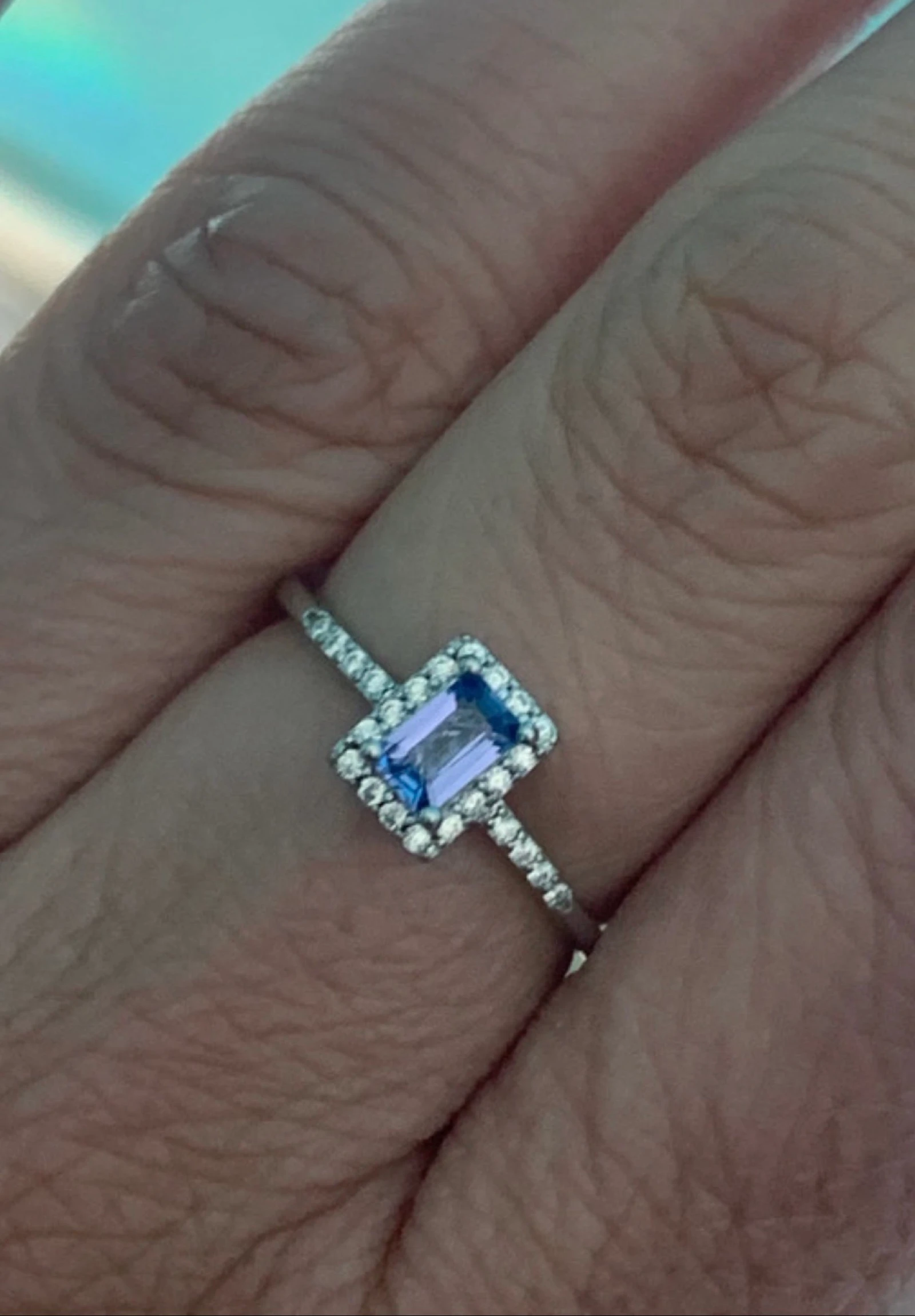 Anneau en argent avec tanzanite naturelle – photo 8